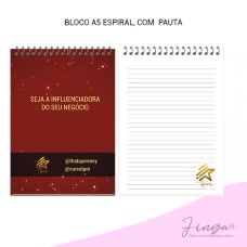 Bloco A5 pautado - 05 unidades
