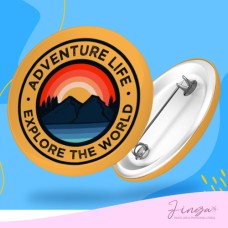 KIT COM 5 BOTTONS ALFINETE PERSONALIZADO - 38mm